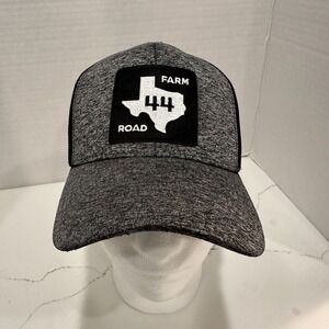 44 Farms Meat Company Trucker Hat Farm Road 44‎ Gray Adjustable